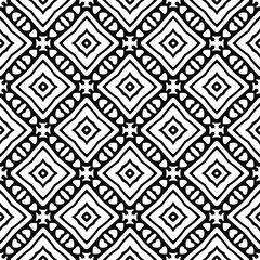 
floral seamless pattern background.Geometric ornament for wallpapers and backgrounds. Black and white pattern. 