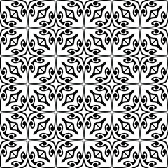 
floral seamless pattern background.Geometric ornament for wallpapers and backgrounds. Black and white pattern. 
