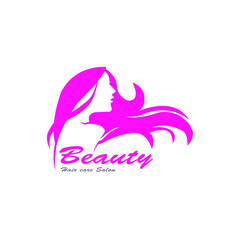 Beauty salon vector logo design template.