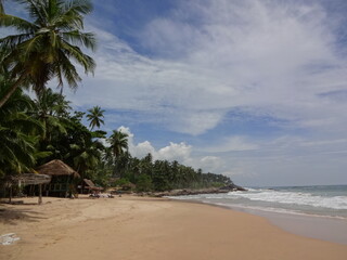 Beach near the city of Mirissa, Sri Lanka