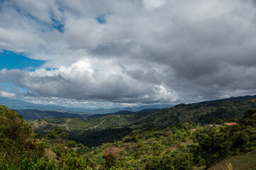 Fototapeta premium clouds over the mountains