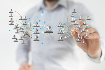 team hierarchy connection group digital