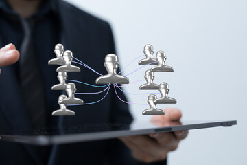 team hierarchy connection group digital