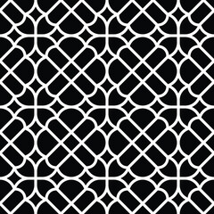 Seamless surface pattern with crossing circles. Symmetric abstract background. Circular ornament wallpaper.