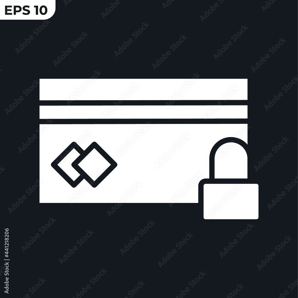 Poster secure icon symbol template for graphic and web design collection logo vector illustration