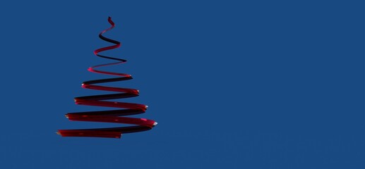 minimalismus weihnachten weihnachtsbaum modern illustration 3d