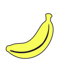 Banana colorful drawing design.