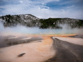 View of Grand Prismatic Spring, Yellowstone
