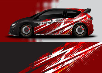 Sport car wrap design and vehicle livery