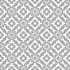 
Vector geometric pattern. Repeating elements stylish background abstract ornament for wallpapers and backgrounds. Black and white colors