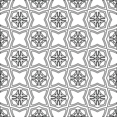 
Vector geometric pattern. Repeating elements stylish background abstract ornament for wallpapers and backgrounds. Black and white colors