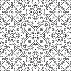 
Vector geometric pattern. Repeating elements stylish background abstract ornament for wallpapers and backgrounds. Black and white colors