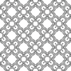 
Vector geometric pattern. Repeating elements stylish background abstract ornament for wallpapers and backgrounds. Black and white colors