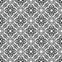 
Vector geometric pattern. Repeating elements stylish background abstract ornament for wallpapers and backgrounds. Black and white colors