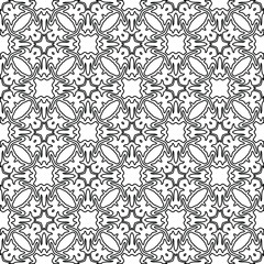 
Vector geometric pattern. Repeating elements stylish background abstract ornament for wallpapers and backgrounds. Black and white colors
