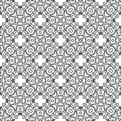 
Vector geometric pattern. Repeating elements stylish background abstract ornament for wallpapers and backgrounds. Black and white colors