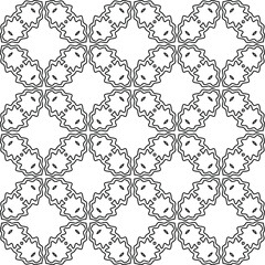 
Vector geometric pattern. Repeating elements stylish background abstract ornament for wallpapers and backgrounds. Black and white colors