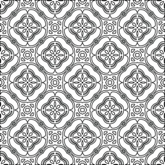 
Vector geometric pattern. Repeating elements stylish background abstract ornament for wallpapers and backgrounds. Black and white colors