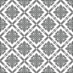 
Vector geometric pattern. Repeating elements stylish background abstract ornament for wallpapers and backgrounds. Black and white colors