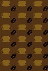 coffee beans pattern