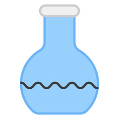Trendy flat icon of chemical measurement, chemical weight