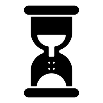 A glyph design, icon of sandglass