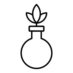 Trendy vector design of eco flask