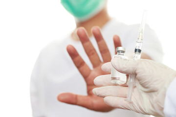 Man fears vaccination against coronavirus