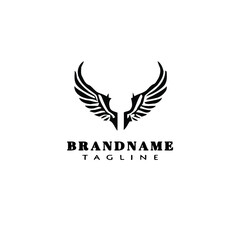 angel wings logo icon design creative vector illustration