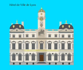 H&ocirc;tel de Ville de Lyon
Lyon City Hall, France