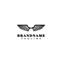 creative angel wings logo icon design template vector illustration