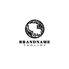 cow logo design template icon vector simple
