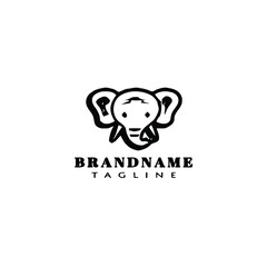 animal elephant logo template icon vector illustration