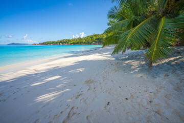 tropical beach anse lazio on praslin on the seychelles
