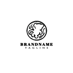 monkey logo icon design template vector