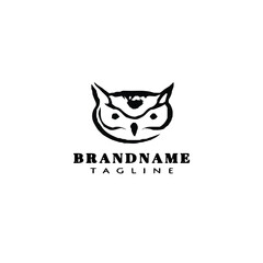 owl logo icon design template vector illustration