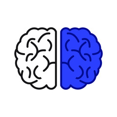 Brain icons symbol vector elements for infographic web