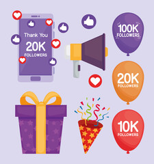 collection followers icons