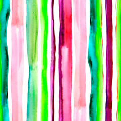 Naklejka premium Watercolor stripes