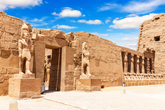 The Great Court of Karnak Temple, Luxor, Egypt