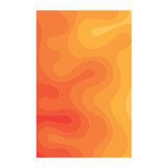 Abstract orange and yellow background. Hand drawn unreal paper cut vector illustration. Part of set.