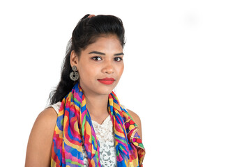 Portrait of beautiful young smiling girl