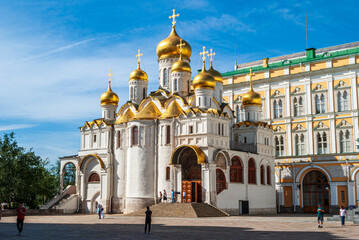 Epiphany Cathedral Moscow. View from below The Kremlin Temples High quality photo