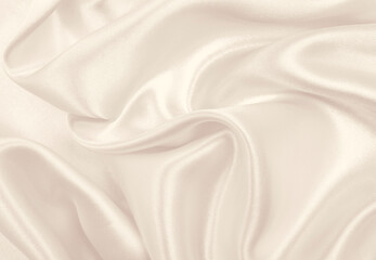 Obraz premium Smooth elegant golden silk or satin luxury cloth texture as wedding background. Luxurious background design. In Sepia toned. Retro style