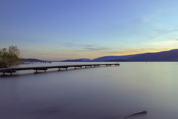 Pier into the lake