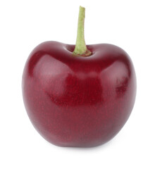 Cherry isolated on white background, macro