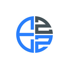 EZZ logo EZZ icon EZZ vector EZZ monogram EZZ letter EZZ minimalist EZZ triangle EZZ hexagon Circle Unique modern flat abstract logo design 