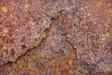 Rusty metal background with streaks of rust. Rust stains. Rysty corrosion. rust on old metal background	