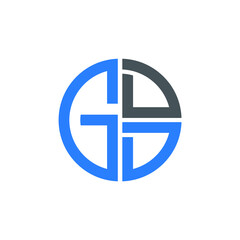 Obraz premium GDD logo GDD icon GDD vector GDD monogram GDD letter GDD minimalist GDD triangle GDD hexagon Circle Unique modern flat abstract logo design 