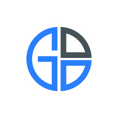 GOO logo GOO icon GOO vector GOO monogram GOO letter GOO minimalist GOO triangle GOO hexagon Circle Unique modern flat abstract logo design 